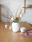 KÄHLER Keramická váza Hammershøi White 20 cm, bílá barva, keramika