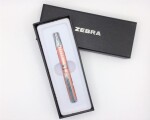 Zebra SL-F1 teleskopické kuličkové pero pudrově růžové, modrá náplň