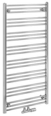 Bruckner - ALBRECHT otopné těleso 600x1250 středové připojení, chrom 600.117.1