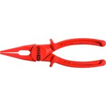 KNIPEX - kleště půlkulaté, zahnuté, s křížovým ozubením - 200mm, vysoká pevnost čelistí (3821200)