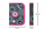 Školní penál jednopatrový BAAGL Květiny