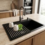 REA - Rolovací odkapávač na dřez P12298 Black HOM-09976