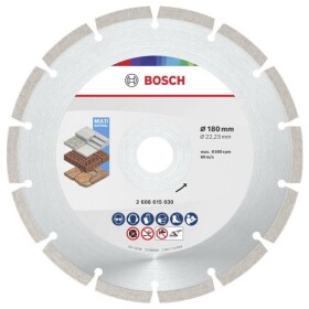 Bosch Accessories 2608615043 2608615043 diamantový řezný kotouč Průměr 180 mm Ø otvoru 22.23 mm beton, cihla, Měkká hornina 10 ks