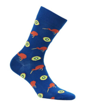 Vzorované pánské ponožky PERFECT MAN-CASUAL Námořnictvo 45-47