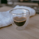 Eulenschnitt Dvoustěnná sklenice na espresso Heart 100 ml, čirá barva, sklo