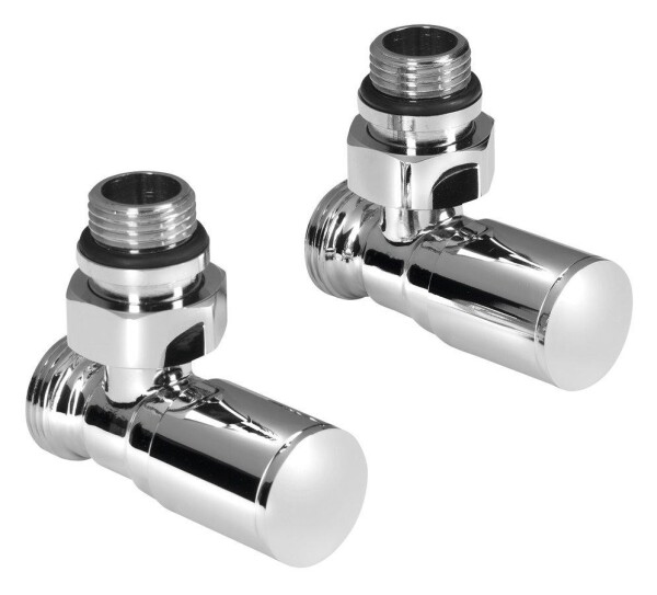 AQUALINE - C-START připojovací sada ventilů ruční rohová, chrom SC237C