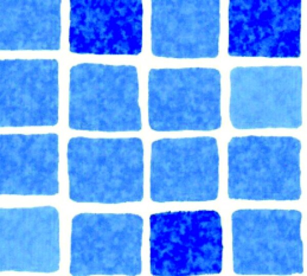Bazénová bordura ELBE 1,2mm, bal. 25m, šíře 26cm, mozaika blue 2100398