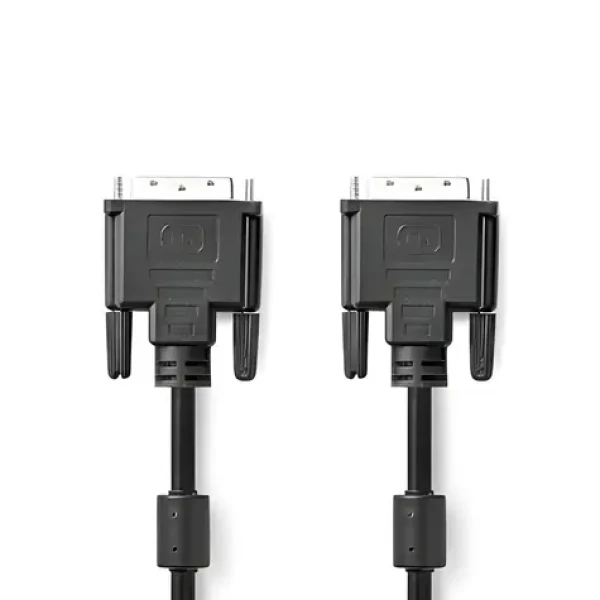 Nedis DVI-D kabel 24+1 M-M 3m černý / DVI kabel / 2560x1600 / poniklovaný / PVC (CCGP32001BK30)