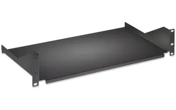 Rozbaleno - Intellinet Police do racku 19" černá / Rack police / 2U / hloubka 400 mm / nosnost 25 kg / rozbaleno (710916.rozbaleno)