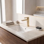 REA - Umyvadlová baterie PREMIUM Maxim Brush Gold Low REA-B8938