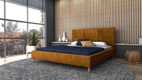 FRONTI Postel SAND 160x200 zlatá
