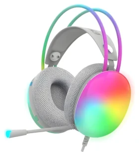 INCA IGK-X8Y tyrkysová / Herní sluchátka s mikrofonem / 7.1 / RGB / USB (IGK-X8Y)