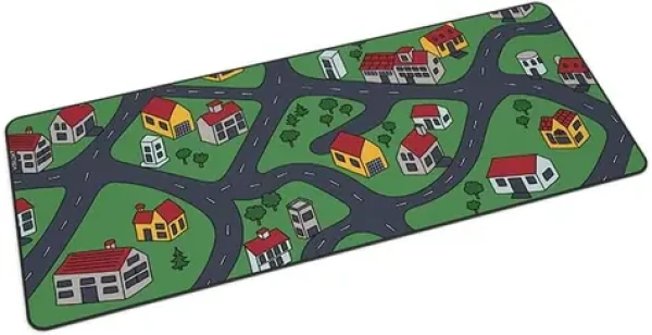 KRUX Space City XXL zelená / Podložka pod myš / 97 x 40 x 0.3 cm (KRXG001)