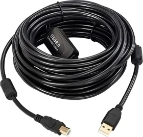 MicroConnect Aktivní kabel USB-A (M) - USB-B (M) 15 m černá / Kabel / USB 2.0 / 480 Mbit/s (USBAB15B-ACTIVE)