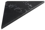 SAPHO - ABELINE rohová police rockstone 200x200, black attica AE200-0598