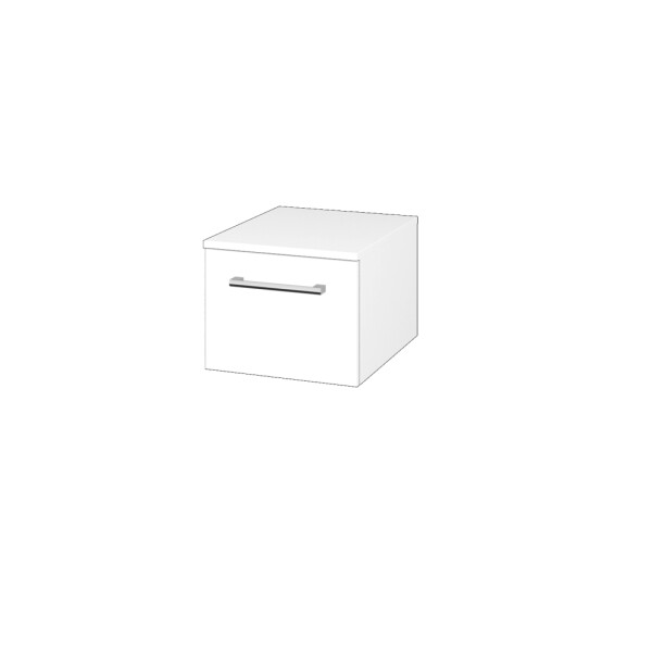 Dřevojas - Nízká skříňka DOS SNZ1 40 - N01 Bílá lesk / Úchytka T03 / N01 Bílá lesk 281540C