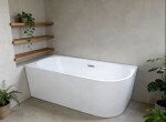 HOPA - Volně stojící vana LUXURY bílá, se štěrbinovým přepadem - Barva sifonu - Chrom, Rozměr vany - 170 × 80 Způsob provedení - Levé VANAVN170L