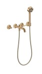 AXOR - One Vanová baterie pod omítku, 3-otvorová instalace, kartáčovaný bronz 48444140