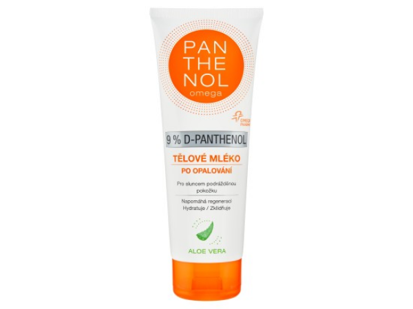 Panthenol Tělové mléko po opalování aloe vera 250 ml