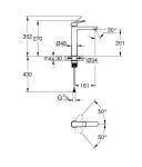 GROHE - Dice Umyvadlová baterie, matná černá 1018922430