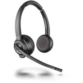 Plantronics Savi W8220-M USB binaural ANC telefon Sluchátka On Ear Bluetooth®, DECT stereo černá Potlačení hluku Vypnutí zvuku mikrofonu - Plantronics 207326-02