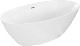 MEXEN - ERIS vana volně stojící 180x95, bílá, bez krytky přepadu a zátky 53441809500-SS