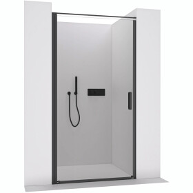 CERANO - Sprchové otočné dveře Porte L/P - 8 mm - černá matná, transparentní sklo - 90x195 CER-413492
