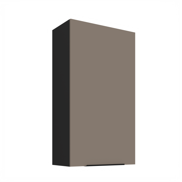 Horní skříňka Aria 60 G-108 1F Barva korpusu: Černá, Barva dvířek: TA - Sandgrau AFM