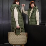Nákupní taška Reisenthel Loopshopper L Frame Rhombus olive