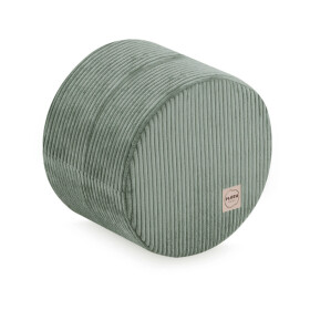 PLUSH NEST PLUSH NEST Podlahový puf kulatý Ø 40 × 30 cm Manšestr zelený