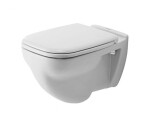 DURAVIT - D-Code Závěsné WC, ploché splachování, alpská bílá 22100900002