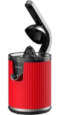 Cecotec Xqueeze Retro Juice 600 červená / Odšťavňovač na citrusy / 600 W / nerezový filtr (3899)