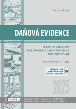 Daňová evidence 2025 - Pavel Štohl