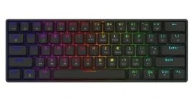 SAVIO BLACKOUT X2 černá / Herní klávesnice / Mechanická / RGB / Hot-swap / OUTEMU Blue (BLACKOUT X2 Blue)