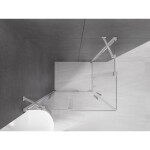 MEXEN/S - Velar Duo čtvercový sprchový kout 90 x 80, transparent, chrom 871-090-080-02-01