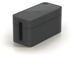 Durable CAVOLINE BOX S grafitová / Kabelový organizér / pro zásuvkovou lištu 3x / 246 x 116 x 128 mm (503537)