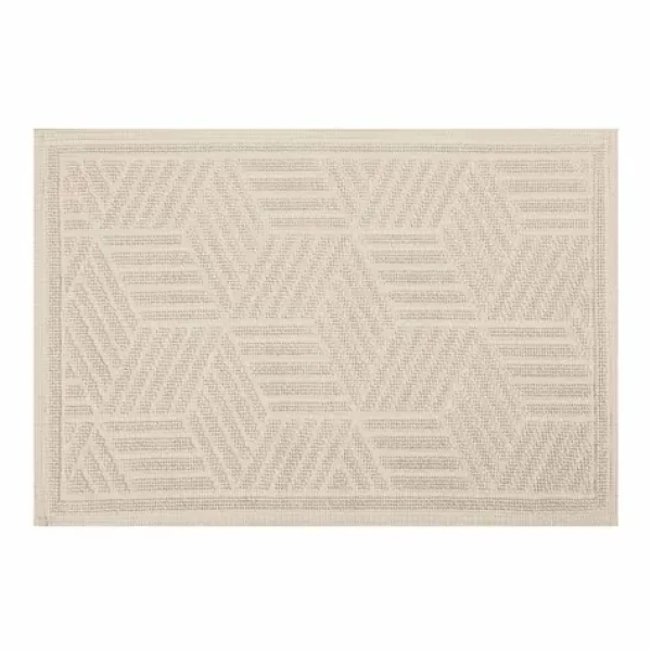 Spirella CUBO koupelnová předložka 50 x 80 cm béžová / bavlna / protiskluzová (7610583192158)
