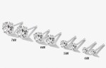Elenys stříbrné peckové náušnice se zirkonem Clarity Průměr zirkonu: 6 mm