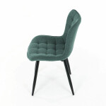 Jídelní židle, zelená, látka, HC-462 GRN2