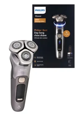 Philips i9000 Prestige Ultra XP9402/31 šedá / Holicí strojek / SkinIQ Pro / mokré a suché holení / 60 min provoz (XP9402/31)