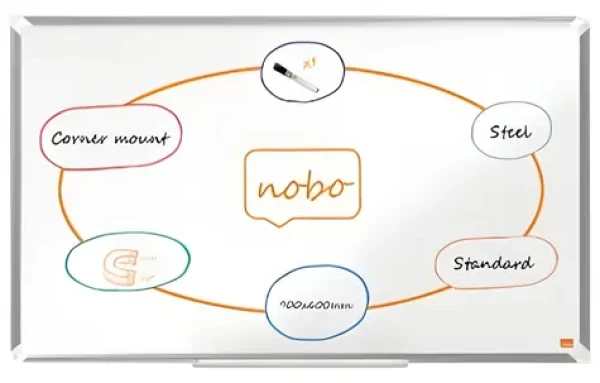 NOBO Premium Plus 90x60 cm bílá / Magnetická tabule / Hliníkový rám (1915155)