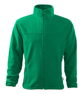 Jacket fleece pánský středně zelená 3XL