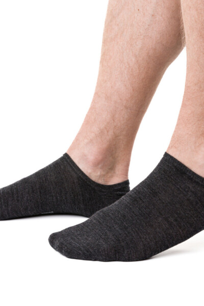 Pánské ponožky MERINO WOOL 130 grafitová melanž 44-46