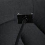 Polohovací křeslo, elektrické zabudované ovládání, šedá, látka, TV-7081 GREY2