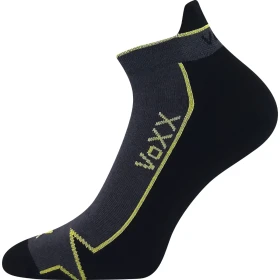 VOXX Ponožky bavlněné sportovní LOCATOR A tmavě šedé (3 páry) 35-38 103050