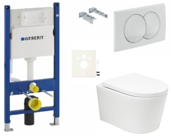 Závěsný WC set Geberit do lehkých stěn / předstěnová SAT BREVIS SIKOGESBRTORD01 SIKOGESBRTORD01