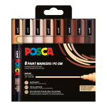 Posca sada popisovačů PC-5M, PORTRAIT COLOURS, 1,8 - 2,5 mm, mix pleťových tónů (8 ks)