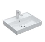 VILLEROY & BOCH - Collaro Umyvadlo 55x44 cm, s přepadem, otvor pro baterii, CeramicPlus, Stone White 4A3355RW