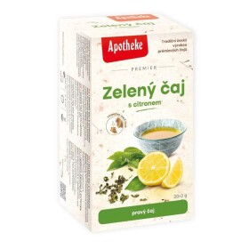 Apotheke PREMIER Zelený čaj s citronem 20x2g