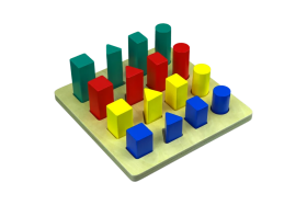 Moyo Montessori Moyo Montessori Žebřík - geometrická tělesa